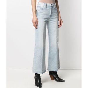 MOTHER the Tomcat Roller Jeans in Finale Wash Wide Leg Size 25